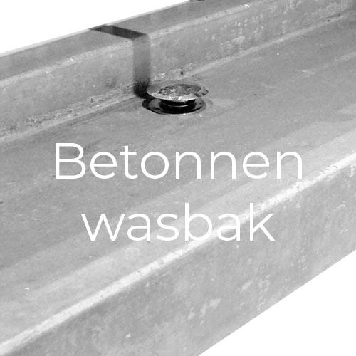 Betonnen wasbak